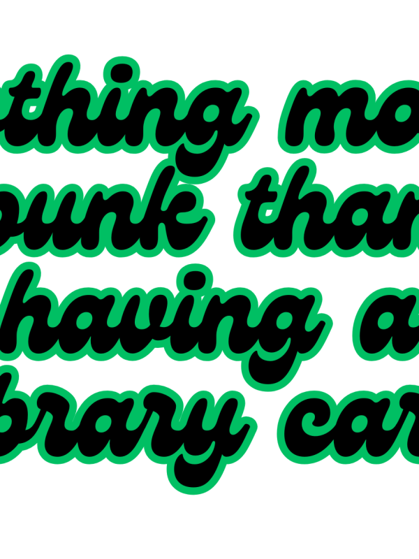 Library Card Sticker